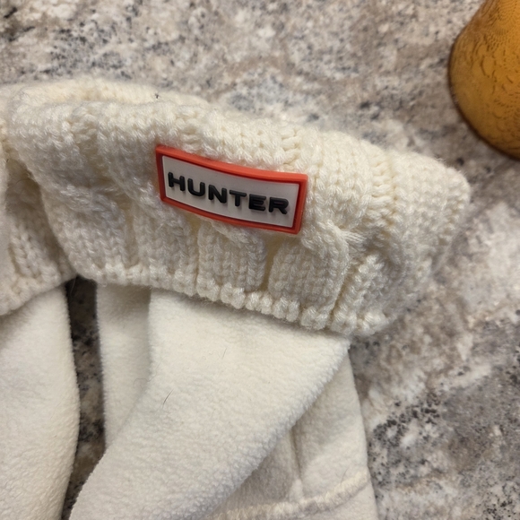 Hunter Women's Cream Knit Cuff Socks - Picture 3 of 6